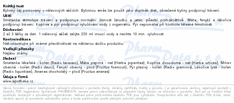 Apotheke Při hubnutí s ananasem čaj 20x1.5g