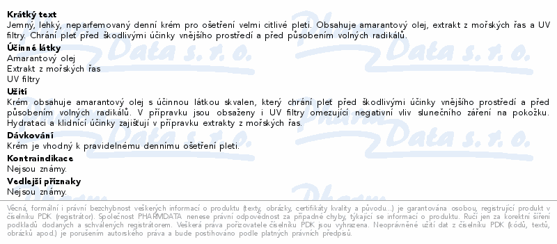 RYOR Ryamar Hydrat. krém s amarantovým olejem 50ml