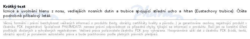 Sanorin emulze nosní kapky 10ml
