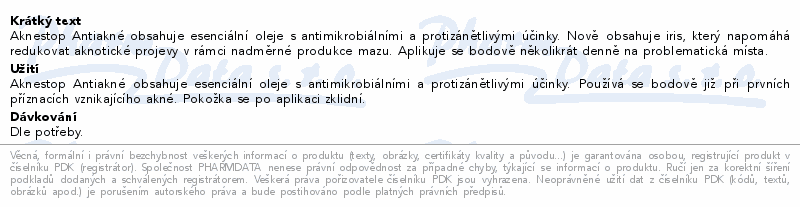 RYOR Aknestop Antiakné roll-on s irisem 5ml