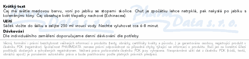 Čaj Biogena Fantastic Jablko & Echinacea 20x2g