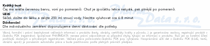 Čaj Biogena Fantastic Červený pomeranč 20x2.2g