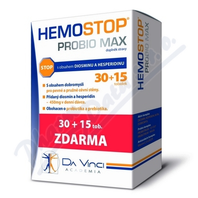 Hemostop Probio Max DaVinci 30 + 15tob