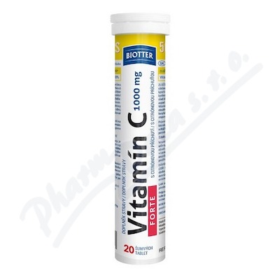 Biotter Vitam�n C 1000mg FORTE 20ks �umiv�ch tbl.