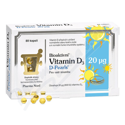 Bioaktivn� Vitamin D3 D Pearls cps.80