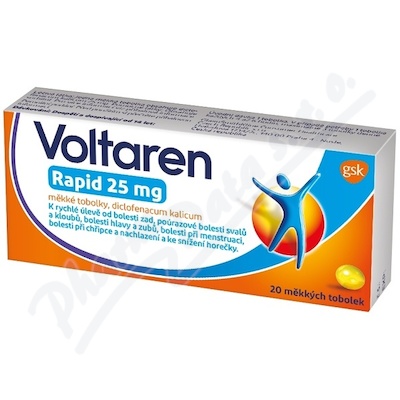 VOLTAREN RAPID 25MG 20CPS