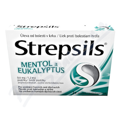 Strepsils Mentol a eucalyptus 24ks