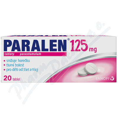 PARALEN 125MG 20TBL