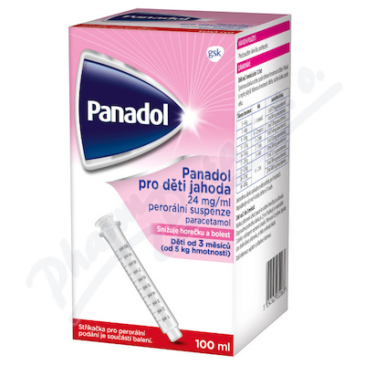 PANADOL PRO D�TI JAHODA 24MG/MLSUSPENZE 100ML